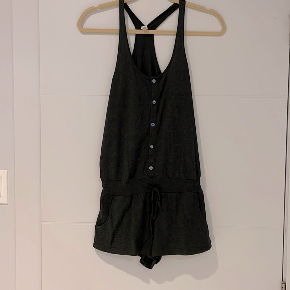 TNA romper - xs - dark heather grey!
